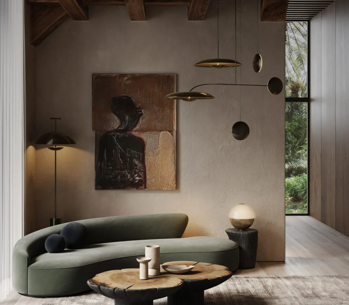 3D visualization of Office Center rendered for Gensler architectural studio